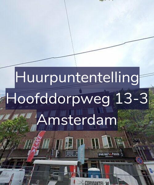 Foto gevel Huurpuntentelling voor Hoofddorpweg 13-3, Amsterdam