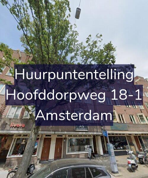 Foto gevel Huurpuntentelling voor Hoofddorpweg 18-1, Amsterdam