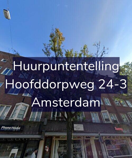 Foto gevel Huurpuntentelling voor Hoofddorpweg 24-3, Amsterdam