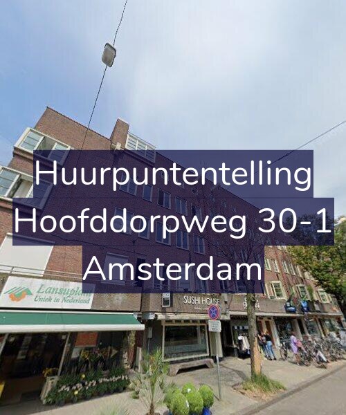 Foto gevel Huurpuntentelling voor Hoofddorpweg 30-1, Amsterdam