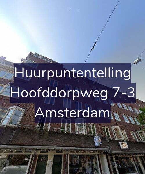 Foto gevel Huurpuntentelling voor Hoofddorpweg 7-3, Amsterdam