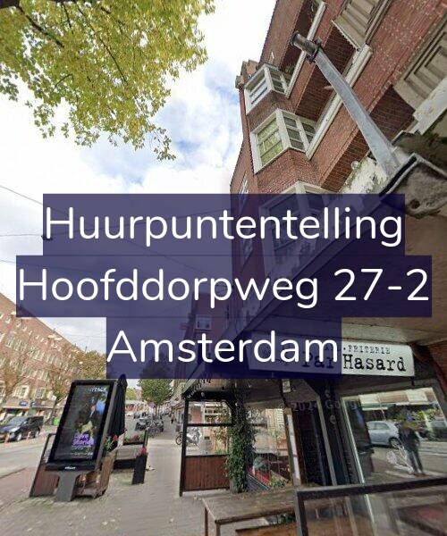 Foto gevel Huurpuntentelling voor Hoofddorpweg 27-2, Amsterdam