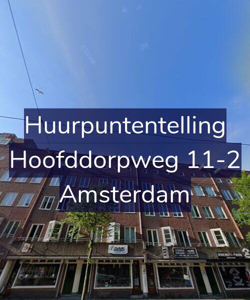 Foto gevel Huurpuntentelling voor Hoofddorpweg 11-2, Amsterdam