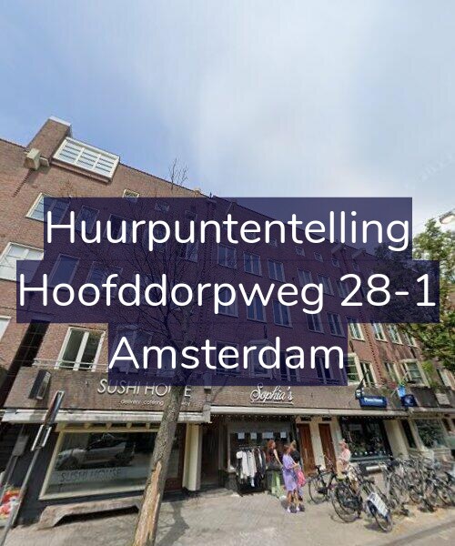 Foto gevel Huurpuntentelling voor Hoofddorpweg 28-1, Amsterdam