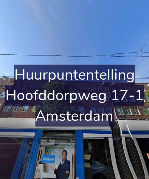 Foto gevel Huurpuntentelling voor Hoofddorpweg 17-1, Amsterdam