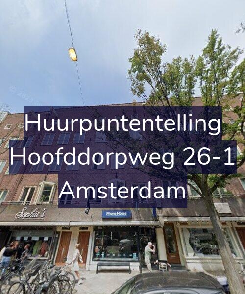 Foto gevel Huurpuntentelling voor Hoofddorpweg 26-1, Amsterdam