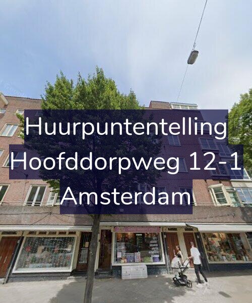 Foto gevel Huurpuntentelling voor Hoofddorpweg 12-1, Amsterdam