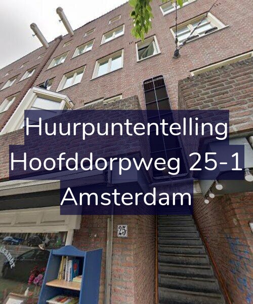 Foto gevel Huurpuntentelling voor Hoofddorpweg 25-1, Amsterdam
