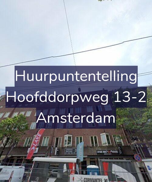 Foto gevel Huurpuntentelling voor Hoofddorpweg 13-2, Amsterdam