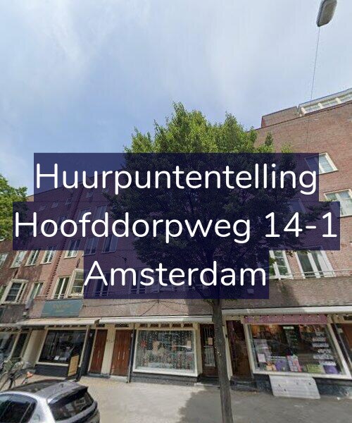 Foto gevel Huurpuntentelling voor Hoofddorpweg 14-1, Amsterdam