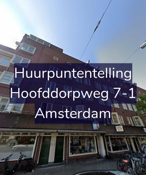Foto gevel Huurpuntentelling voor Hoofddorpweg 7-1, Amsterdam