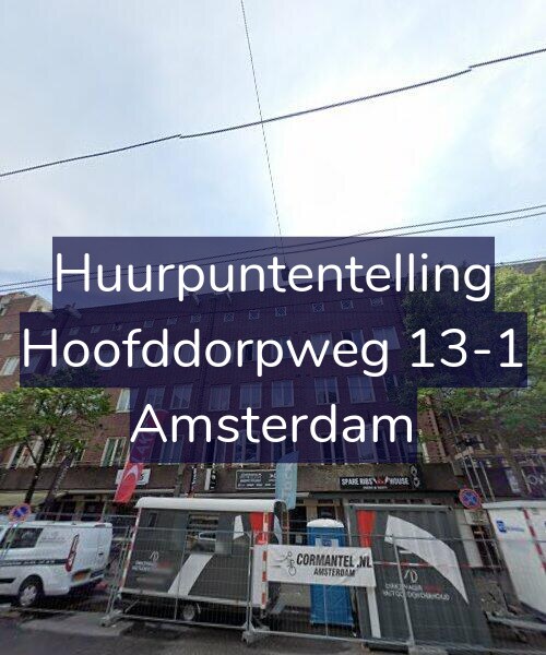 Foto gevel Huurpuntentelling voor Hoofddorpweg 13-1, Amsterdam