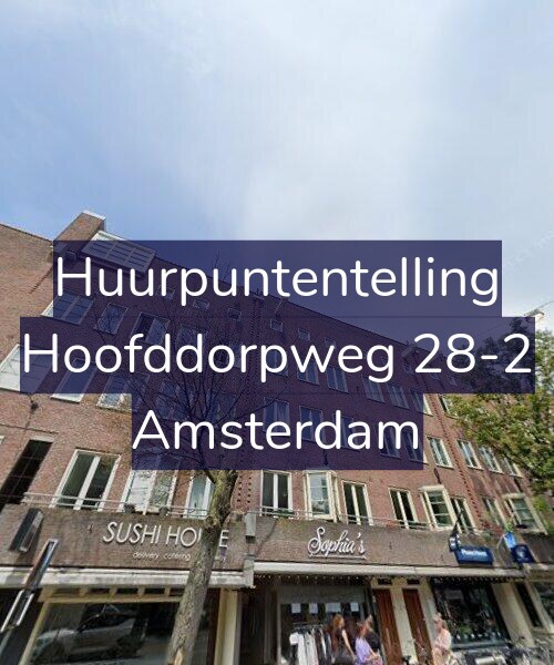 Foto gevel Huurpuntentelling voor Hoofddorpweg 28-2, Amsterdam