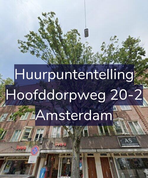 Foto gevel Huurpuntentelling voor Hoofddorpweg 20-2, Amsterdam