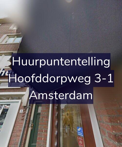 Foto gevel Huurpuntentelling voor Hoofddorpweg 3-1, Amsterdam