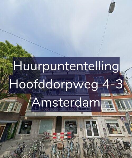 Foto gevel Huurpuntentelling voor Hoofddorpweg 4-3, Amsterdam