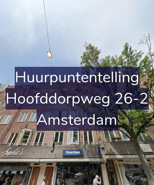 Foto gevel Huurpuntentelling voor Hoofddorpweg 26-2, Amsterdam