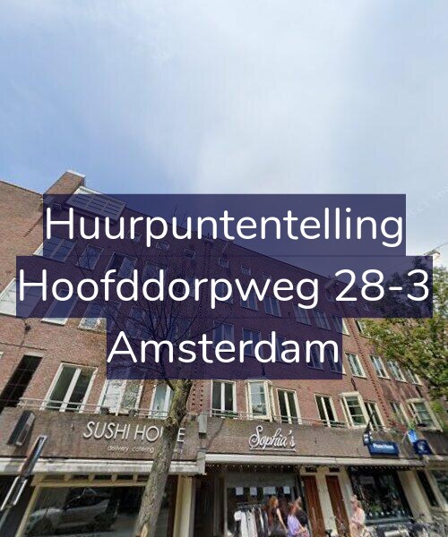 Foto gevel Huurpuntentelling voor Hoofddorpweg 28-3, Amsterdam