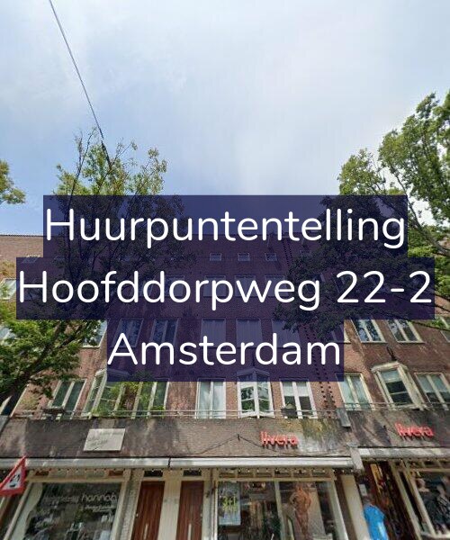 Foto gevel Huurpuntentelling voor Hoofddorpweg 22-2, Amsterdam