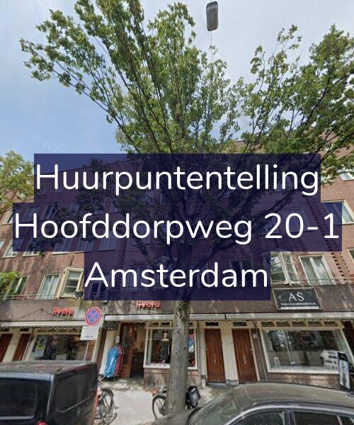Foto gevel Huurpuntentelling voor Hoofddorpweg 20-1, Amsterdam