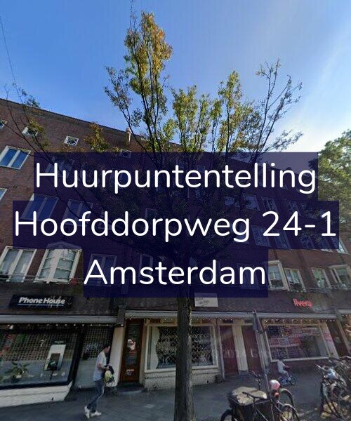 Foto gevel Huurpuntentelling voor Hoofddorpweg 24-1, Amsterdam