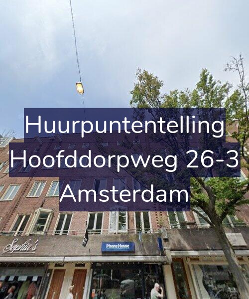 Foto gevel Huurpuntentelling voor Hoofddorpweg 26-3, Amsterdam