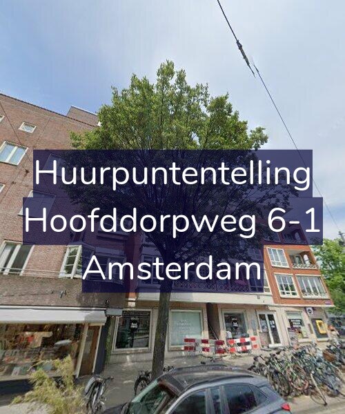 Foto gevel Huurpuntentelling voor Hoofddorpweg 6-1, Amsterdam