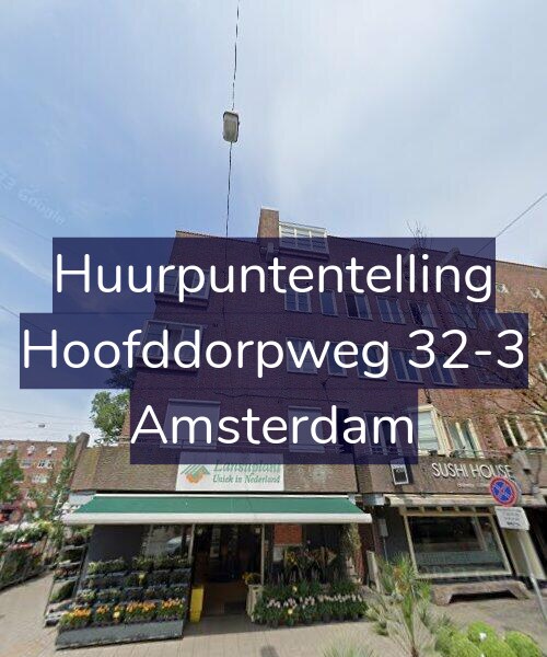Foto gevel Huurpuntentelling voor Hoofddorpweg 32-3, Amsterdam
