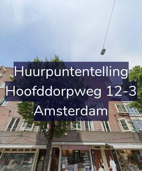 Foto gevel Huurpuntentelling voor Hoofddorpweg 12-3, Amsterdam
