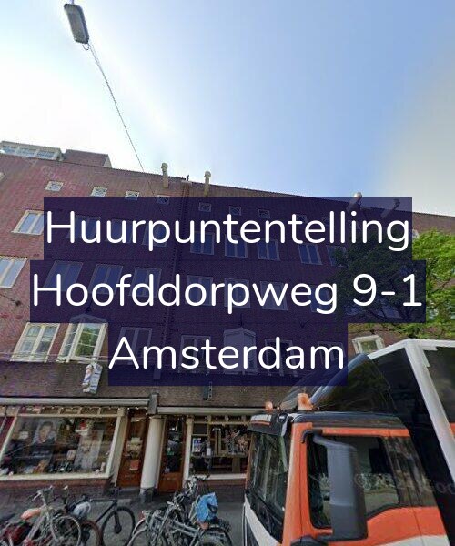 Foto gevel Huurpuntentelling voor Hoofddorpweg 9-1, Amsterdam