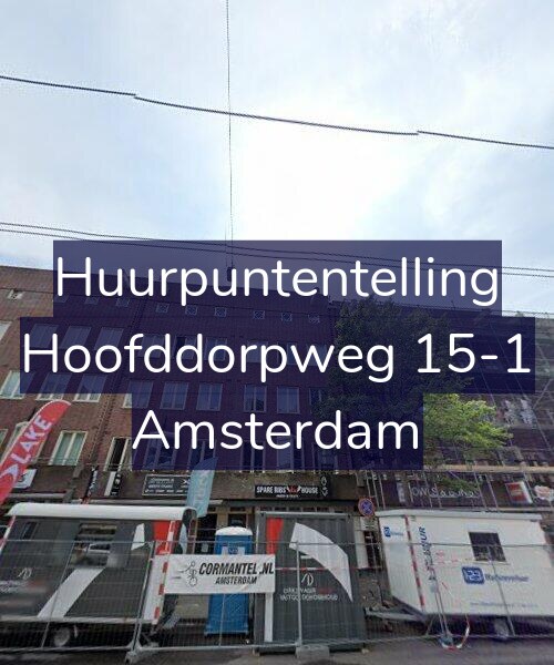 Foto gevel Huurpuntentelling voor Hoofddorpweg 15-1, Amsterdam