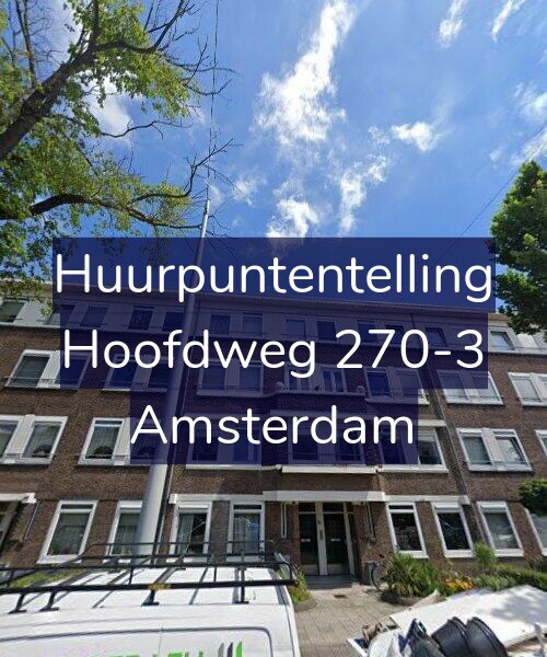 Foto gevel Huurpuntentelling voor Hoofdweg 270-3, Amsterdam