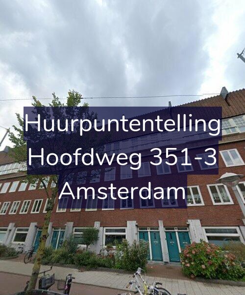 Foto gevel Huurpuntentelling voor Hoofdweg 351-3, Amsterdam