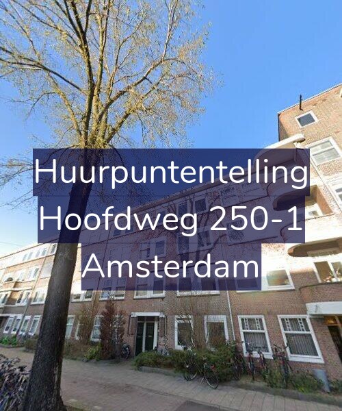 Foto gevel Huurpuntentelling voor Hoofdweg 250-1, Amsterdam
