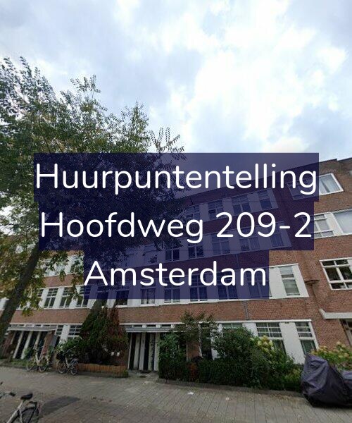 Foto gevel Huurpuntentelling voor Hoofdweg 209-2, Amsterdam