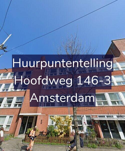 Foto gevel Huurpuntentelling voor Hoofdweg 146-3, Amsterdam