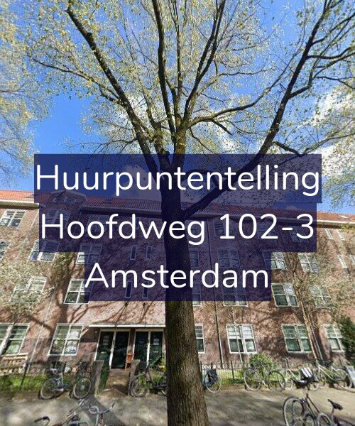 Foto gevel Huurpuntentelling voor Hoofdweg 102-3, Amsterdam
