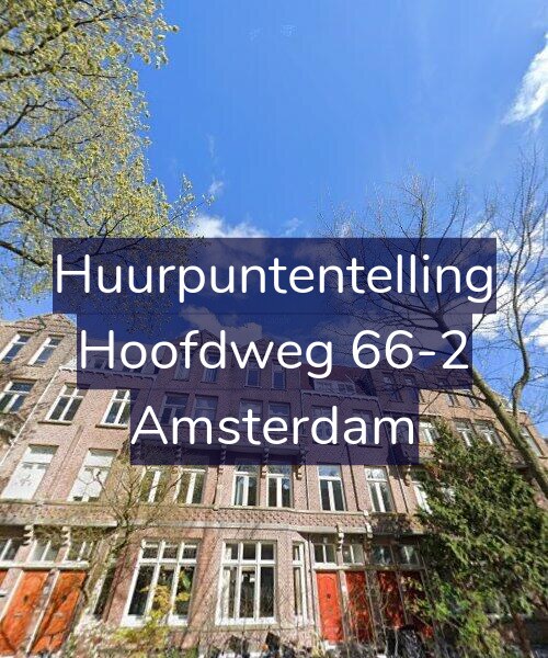 Foto gevel Huurpuntentelling voor Hoofdweg 66-2, Amsterdam