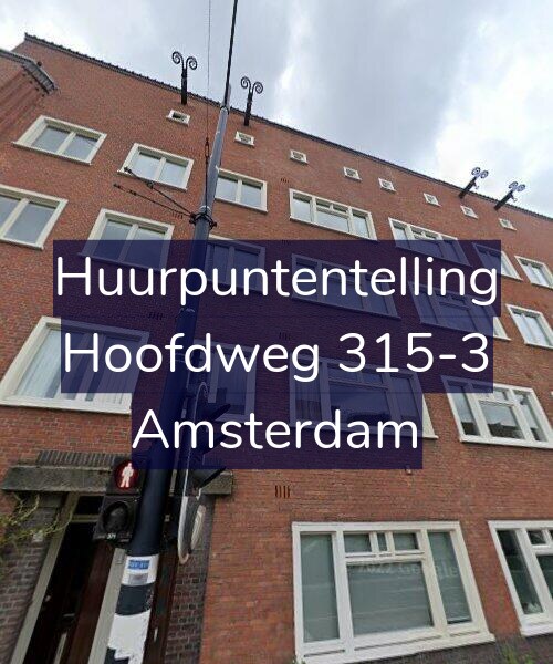 Foto gevel Huurpuntentelling voor Hoofdweg 315-3, Amsterdam