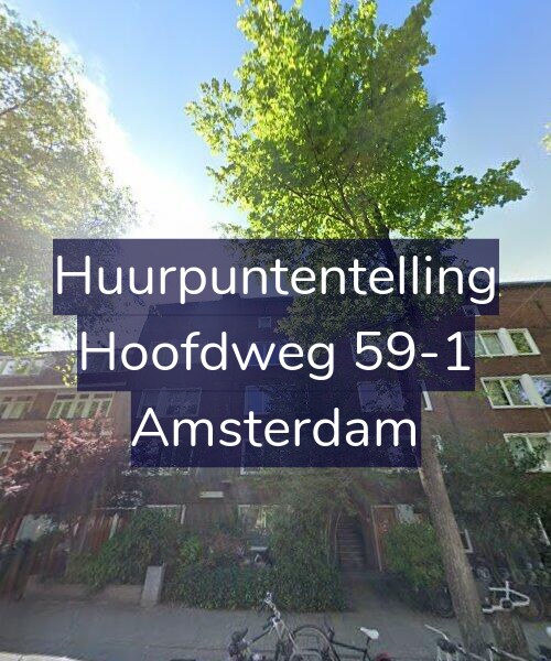 Foto gevel Huurpuntentelling voor Hoofdweg 59-1, Amsterdam