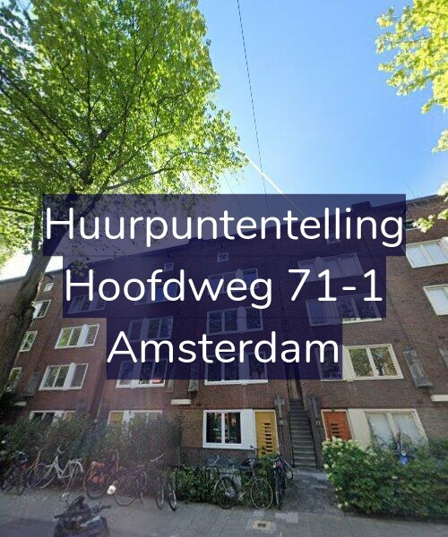 Foto gevel Huurpuntentelling voor Hoofdweg 71-1, Amsterdam