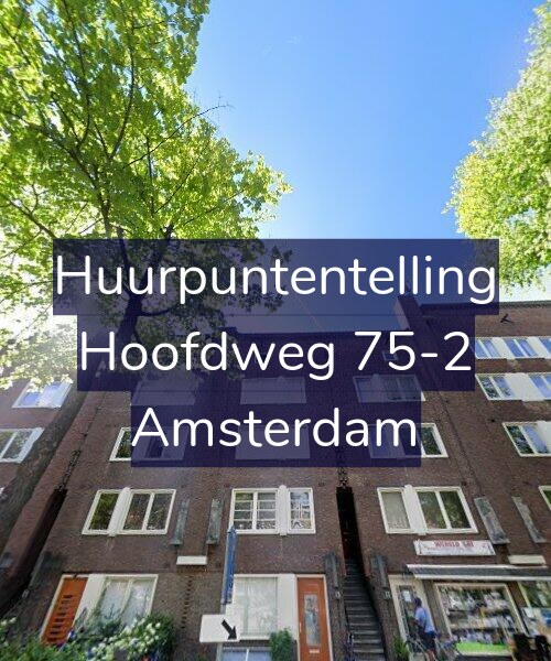 Foto gevel Huurpuntentelling voor Hoofdweg 75-2, Amsterdam
