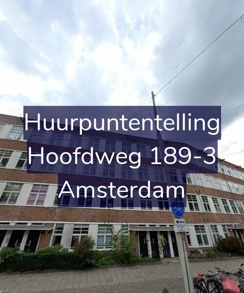 Foto gevel Huurpuntentelling voor Hoofdweg 189-3, Amsterdam