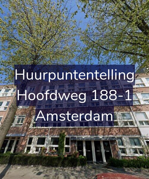 Foto gevel Huurpuntentelling voor Hoofdweg 188-1, Amsterdam