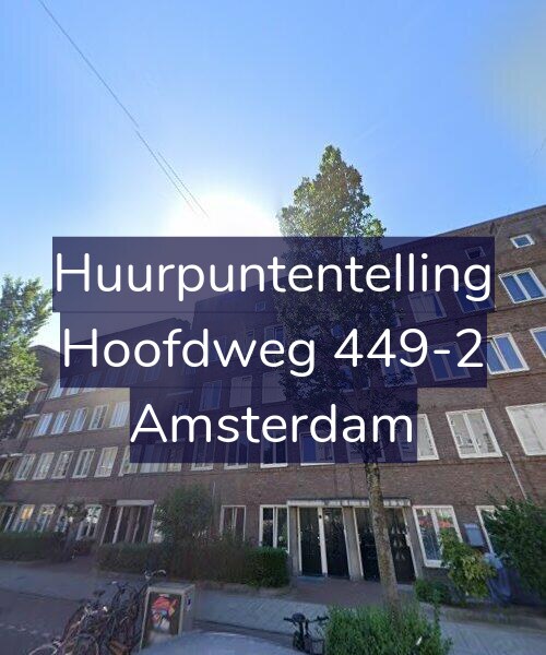 Foto gevel Huurpuntentelling voor Hoofdweg 449-2, Amsterdam