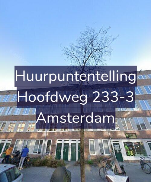 Foto gevel Huurpuntentelling voor Hoofdweg 233-3, Amsterdam