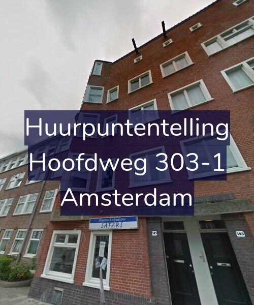 Foto gevel Huurpuntentelling voor Hoofdweg 303-1, Amsterdam