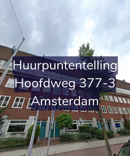 Foto gevel Huurpuntentelling voor Hoofdweg 377-3, Amsterdam