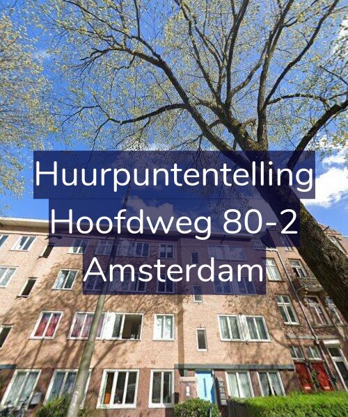 Foto gevel Huurpuntentelling voor Hoofdweg 80-2, Amsterdam