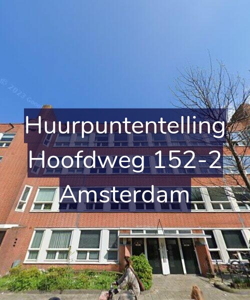 Foto gevel Huurpuntentelling voor Hoofdweg 152-2, Amsterdam